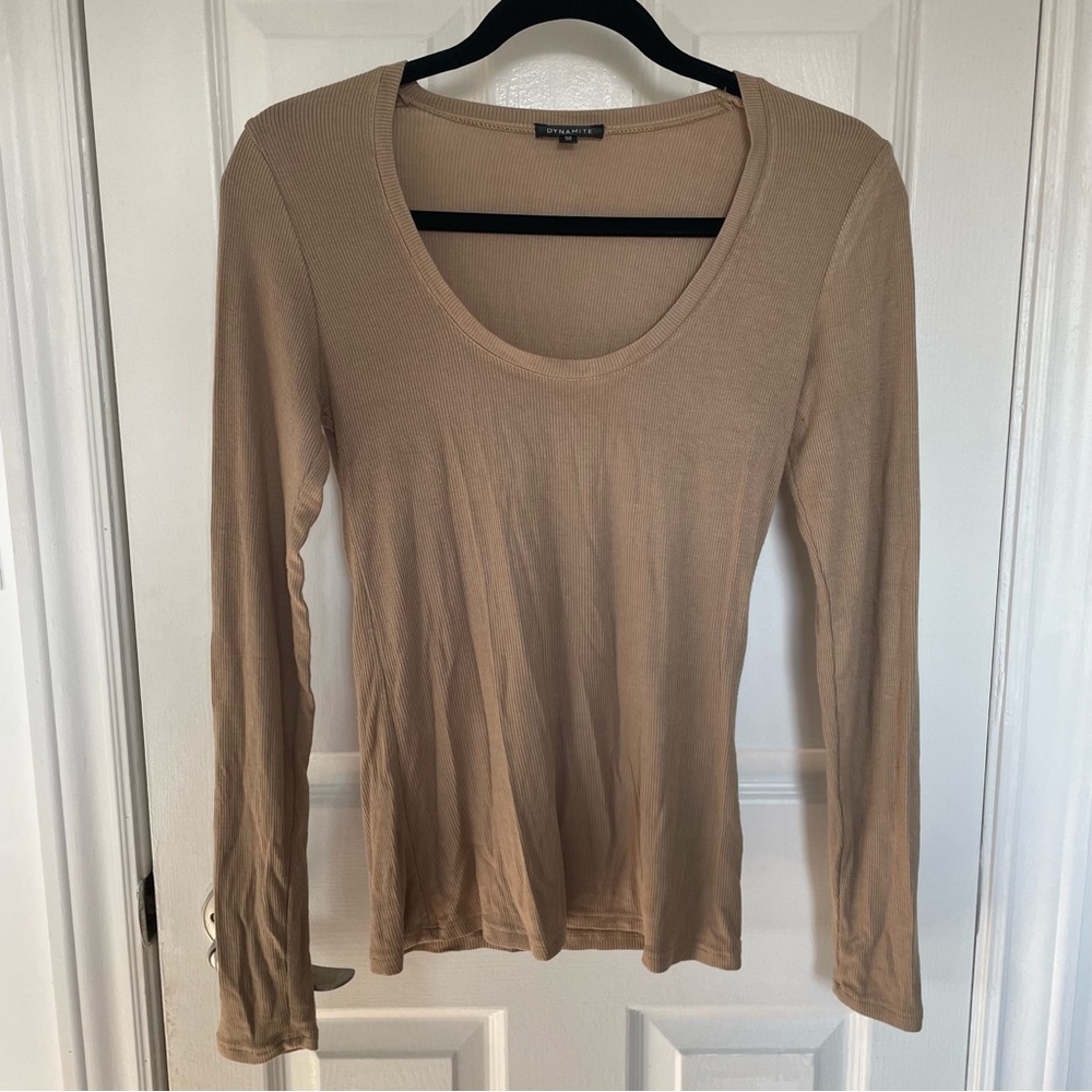 Scoopneck Longsleeve Top Dynamite size Small